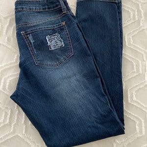New Direction jeans size 10 with patches